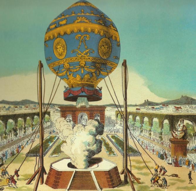 Première ascension d’une montgolfière: