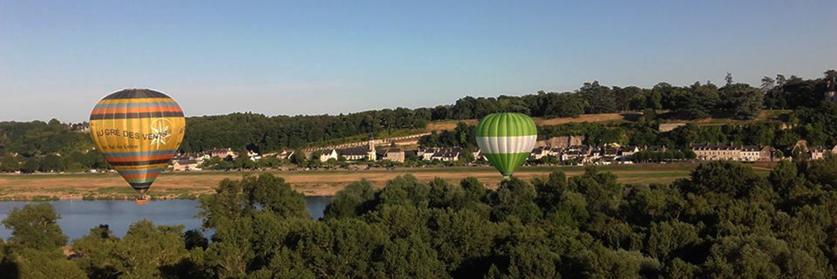 Montgolfière sur les bords de la Loire